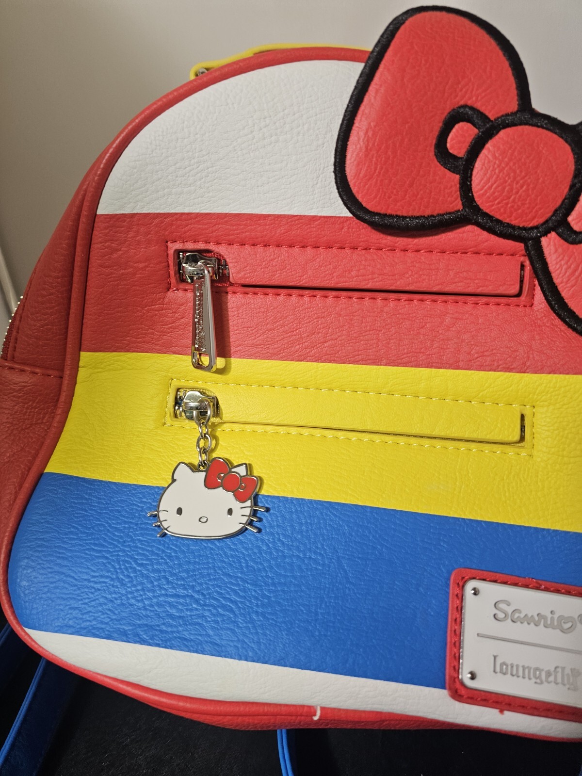 Loungefly Loves Hello Kitty Leather Mini Backpack… - image 2