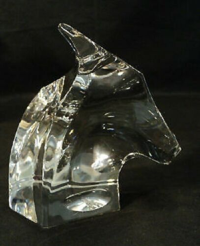 SAINT LOUIS CRYSTAL BULL HEAD EXCELLENT CONDITION - Picture 1 of 2