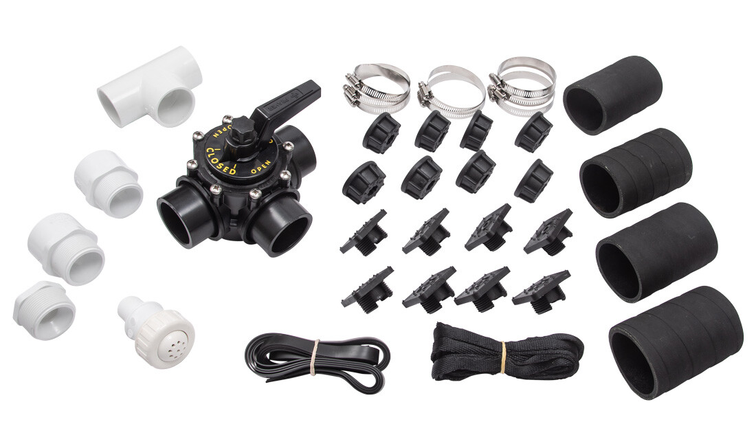 System Kit for Sunquest Solar Pool Heater includes Diverter and Vacuum
