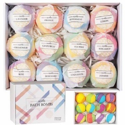 Great Easter Gift Pack 12pcs Bubble Spa Bath Bombs Perfect Luscious Gift set
