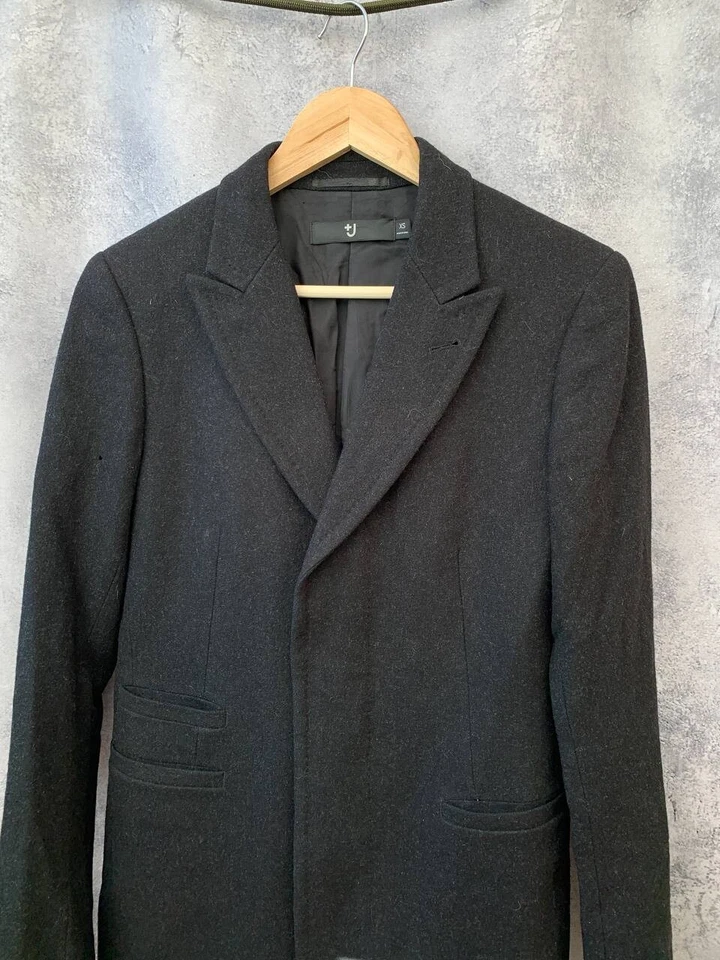 +J Jil Sander Uniqlo Black Wool Blend Coat Size XSmall Women's - Image 4 of 4