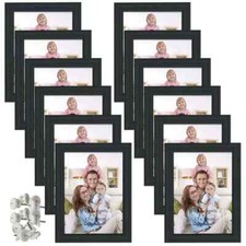 5x7 Picture Frame Black 5 x 7 Photo Frames Bulk for Wall or Tabletop, 12 Pack