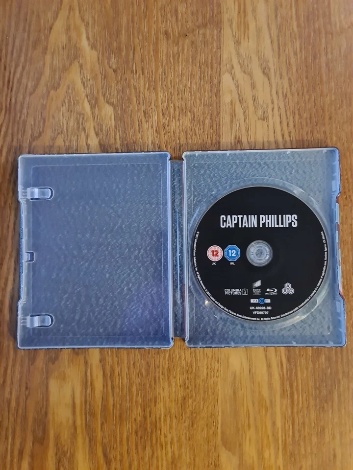 CAPTAIN PHILLIPS STEELBOOK BLU-RAY, TOM HANKS, MINT CONDITION LIKE NEW. - Image 3 of 3