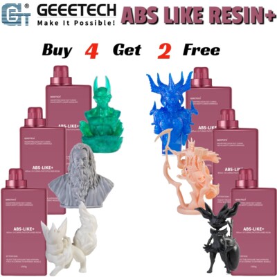 【Buy 4 Get 2 Free,Add 6】1KG Geeetech ABS-LIKE SLA/LCD 3D Printer 405nm UV Resin