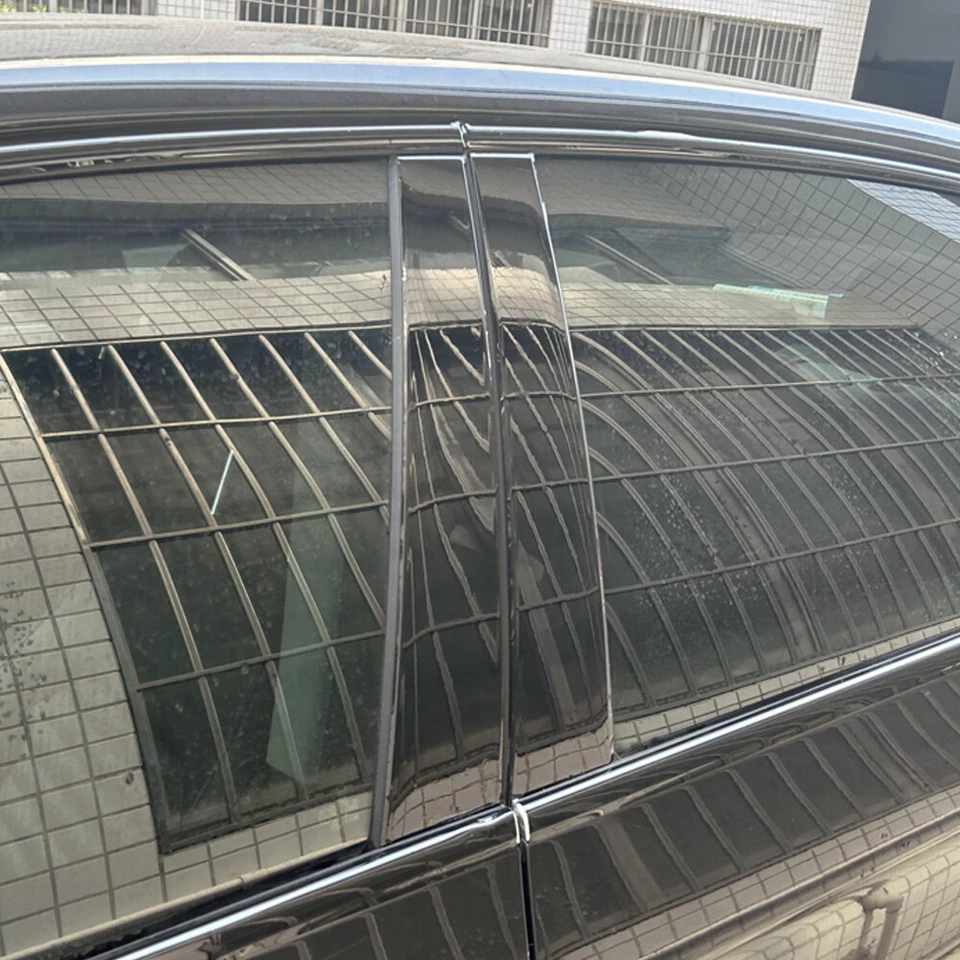 Glossy Black Chrome Delete Window Trims For Volkswagen Passat B7 2012-16 Europe Foto 4 de 4