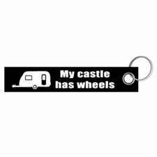 My castle has wheels 2 Pendant Keychain Lanyard Lanyard 3x16cm