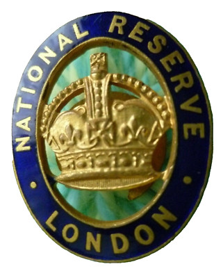 London National Reserve Ansteckabzeichen KC Emaille Reg 31064 N 57911 Hersteller Gaunt