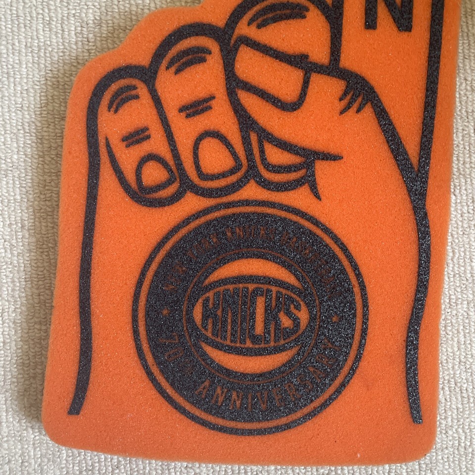 New York Knicks Basketball 70th Anniversary 1 Fan Finger / Foam Hand
