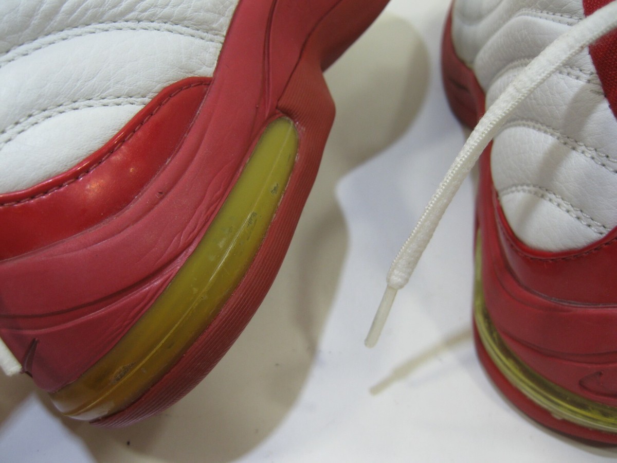 2002 Nike Air Max Chosen TB Shoes White Red 304791-101 MEN 