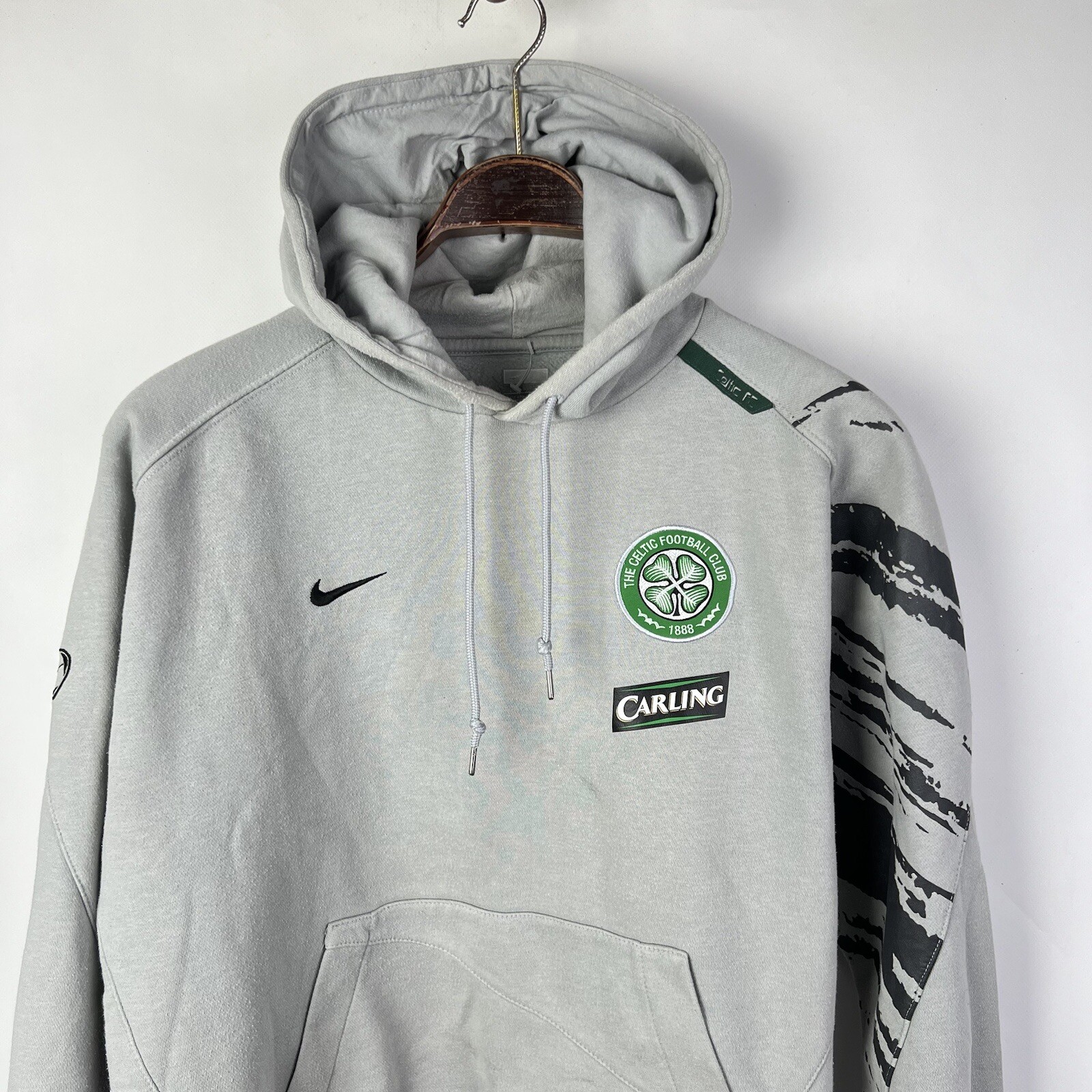 Vintage Nike Celtic FC Football Hoodie Gray Soccer Men's Large Logo | eBay