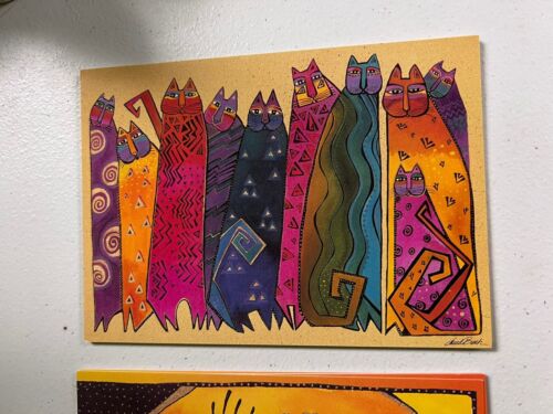 Laurel Burch Cat Greeting Cards Box Set of 25 Blank Reusable Box Kitties Cats - Picture 4 of 14