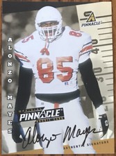 1998 Score Rookie Autographs Alonzo Mayes Oklahoma State Cowboys #’d 1 Of 500