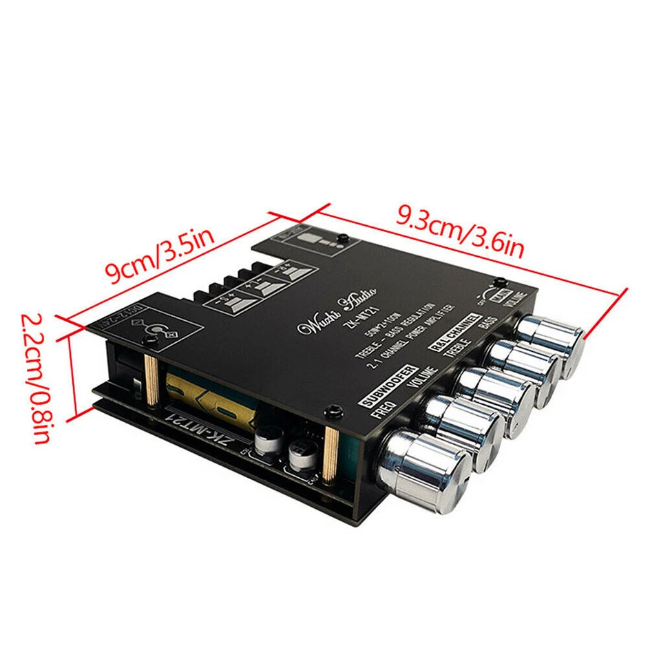 Bluetooth Amplifier Board HiFi Stereo 2.1 V5.0 Aux-Audio Verstärkermodul - Bild 3 von 4