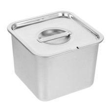 Ice Cream Storage Container Stainless Steel With Lid For Kitchen Freezer Use