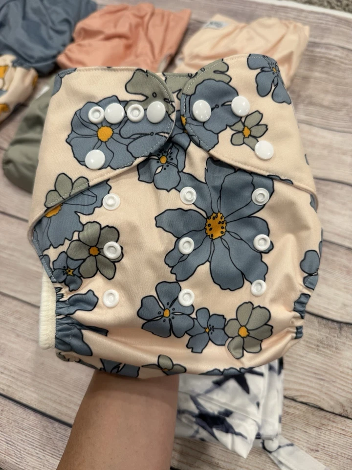 Nora's Nursery 7 Paños Delilah Florales Forro de Bambú Bolsa Húmeda C3 Foto 4 de 4