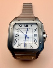 Cartier Santos Large Titanium White Dial Full...
