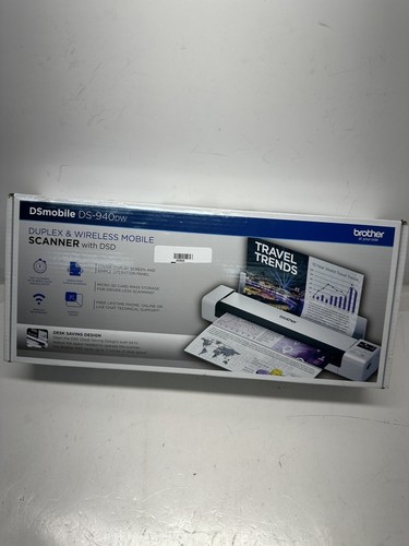 Brother DSmobile DS-940DW Wireless Duplex Color Document Scanner White N (45800) - 第 3/5 張圖片