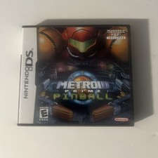 Metroid Prime Pinball Nintendo DS Case Manual and Game Cart (no rumble pak)