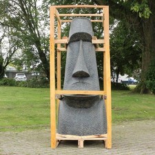 Osterinsel Moai Steinfigur Skulptur Stein Tiki Garten Gartenfigur Deko ca. 175cm