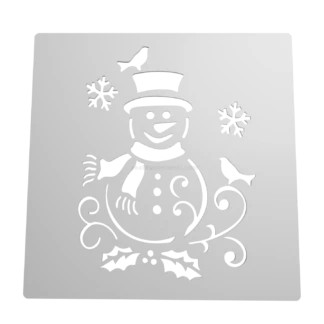 Stencil Snowman Stl Vector Christmas Coffee Stencil Cookie Stencil Cookie Cutter