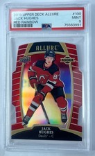 Jack Hughes 2019-20 Allure Red Rainbow Rookie . PSA 9 Low Pop. Pop 14!