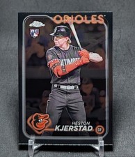Heston Kjerstad Rookie RC 2024 Topps Chrome Baseball Card #142 Baltimore Orioles. rookie card picture