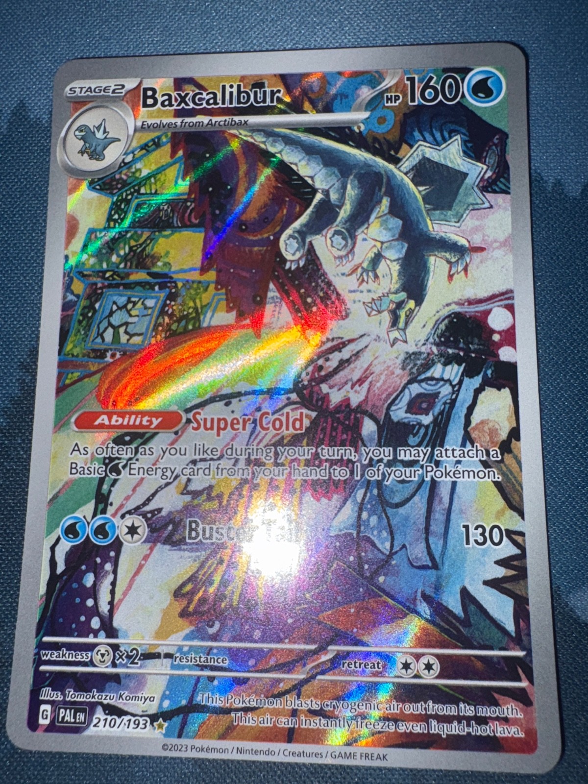 Baxcalibur Holo Illustration Rare SV02: Paldea Evolved 210/193 NM