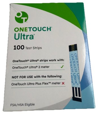 100 One Touch Ultra Test Strips Exp: 1/31/2027 New Sealed Free Shipping To USA