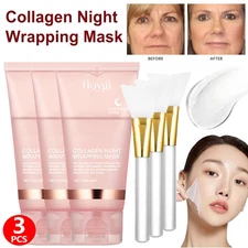 3X Collagen Night Wrapping Mask Overnight Peel-Off Mask Facial Moisturizing Mask