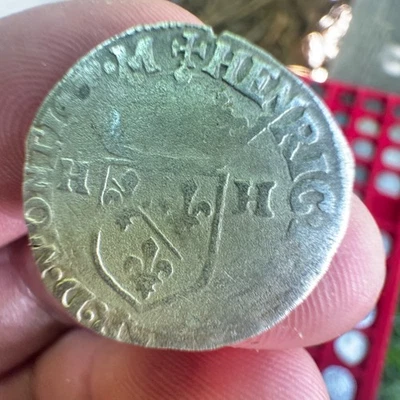 Monnaie royale Douzain Henri II de Montpensier 1595 Dombes Trévoux - Photo 1/2