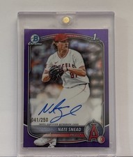 2025 Bowman Draft - Nate Snead 1st Bowman True Purple Auto /250 #CPA-NSN
