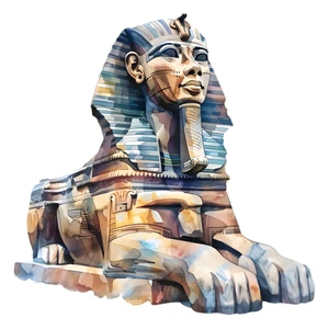 Great Sphinx of Giza Egyptian Eqypt Ancient Pyramids Self Adhesive Vinyl Sticker