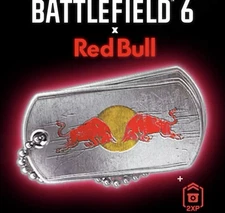 Battlefield 6 | Red Bull Exclusive Limited Edition Dog Tag | RARE BF6 CODE + XP