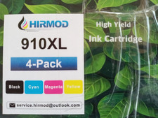 910XL for HP Black Cyan Magenta Yellow Ink Cartridges 4-Pack High Yield NEW