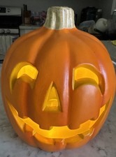 Light Up Jack O Lantern Halloween Pumpkin 120V Electric Blow Mold Outdoor Decor
