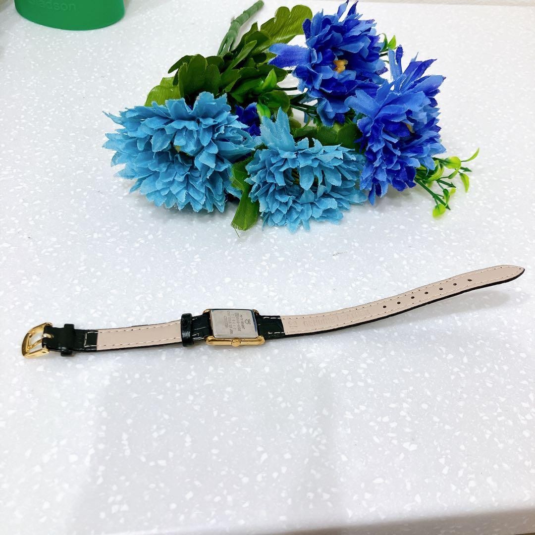 SEIKO Quartz Square Rectangular Timepiece Roman D… - image 5