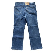 Vintage Levis 517 Orange Tab Jeans Size 33x30 32x26 Made In USA Red Bat Wing