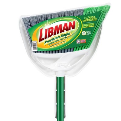 Libman FlexTech Broom with Dustpan Combo Set for Sweeping Indoor and Outdoor ...
