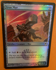 FOIL Iron Myr / Iron Myr - SCARS of MIRRODIN - English (n-mint) *Artifact*