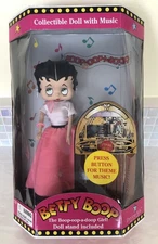 NIB BETTY BOOP Precious Kids Collectible Doll W/ Music Poodle Skirt Sock Hop 50s