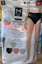 Member's Mark Women's 5-Pack Supersoft Cotton Brief Size XL
