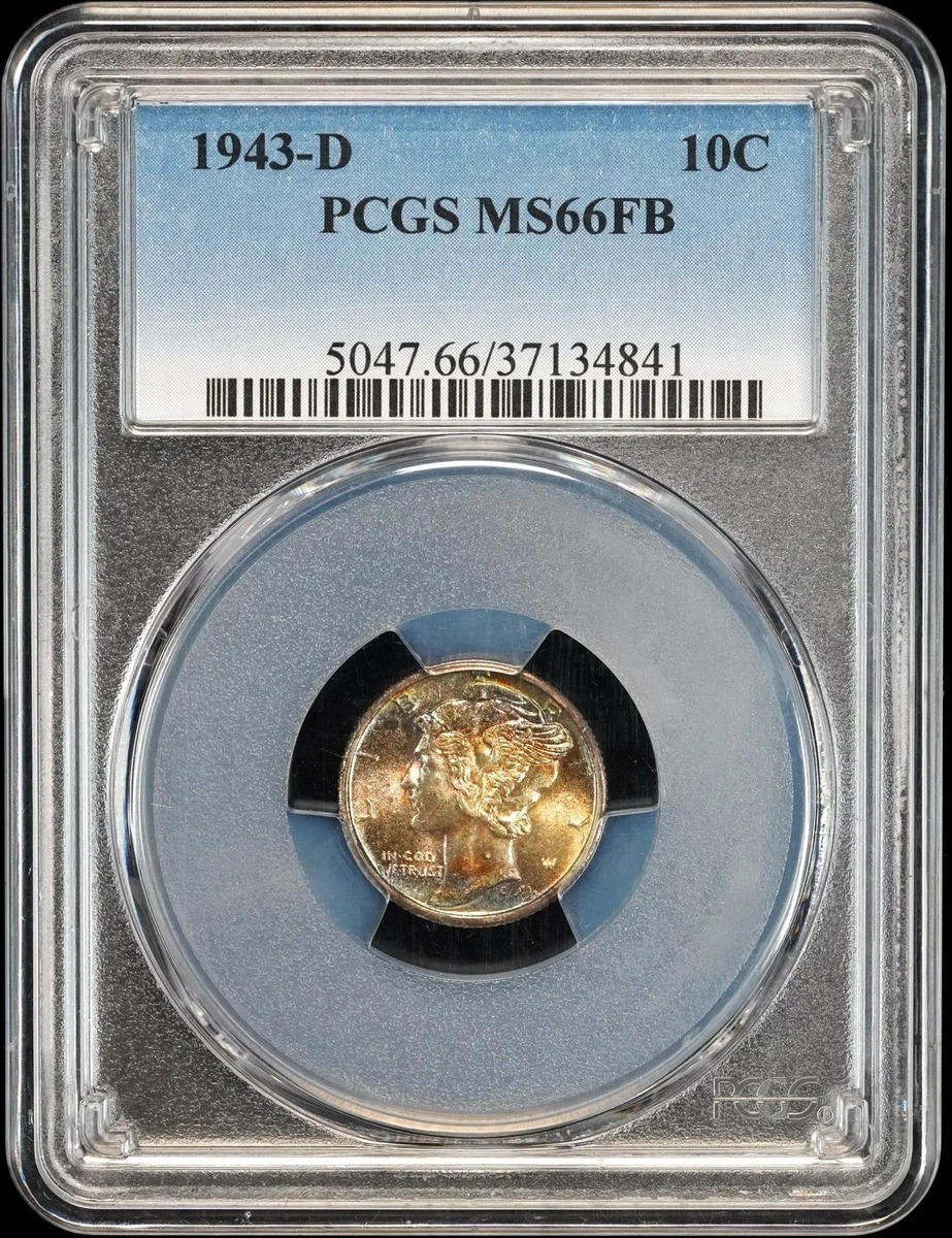 MS 66 Graded 1943 Year Mercury Dimes (1916-1945) for sale | eBay