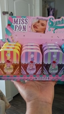 MISS FON Lip Gloss Set Sundae Captivating Aroma Yellow Pink Purple Blue Green