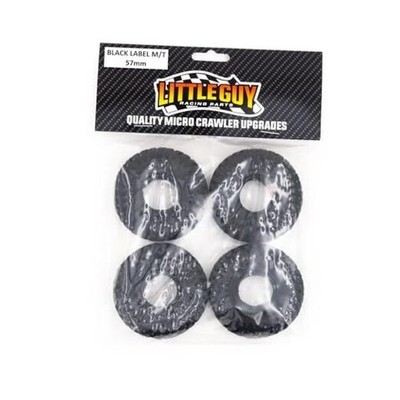 Little Guy Racing Parts Black Label M/T (57mm) 1.0 Inch Tires Compatible with