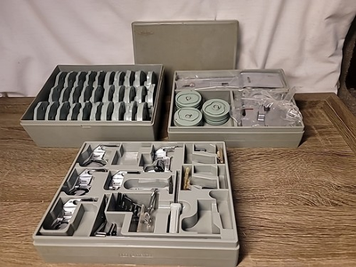 #ad #ad Sears Kenmore Sewing Machine Buttonholer Monogramer Cams and Accessories Kit $63.95