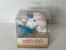 WubbaNub White Unicorn Plush Infant Pacifier BPA  Latex Free - Sealed Box