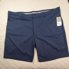 NWT Mens PGA Tour Moisture wicking UPF 50 Gripper Waist Shorts size 48 Navy Blue