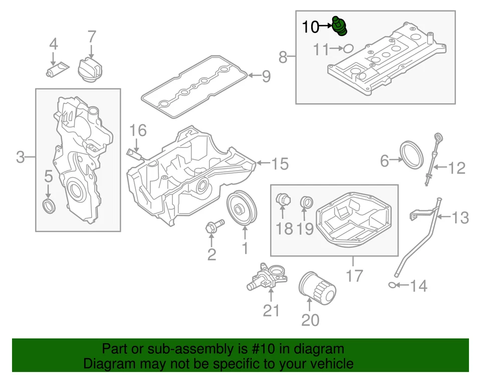 Válvula PCV Original Nissan Infiniti Versa Cube 1.8 Q45 M45 FX45 4.5 11810-AR001 Foto 3 de 3