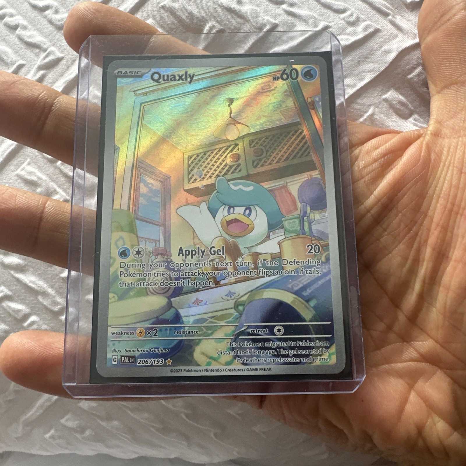 Pokémon Sv02: Paldea Evolved Quaxly 206/193 Illustration Rare Holo 🔥
