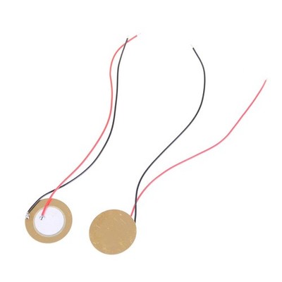 10 Stück Piezo Element Summer Lautsprecher Buzzer Ø12mm - Kabellänge 20mm
